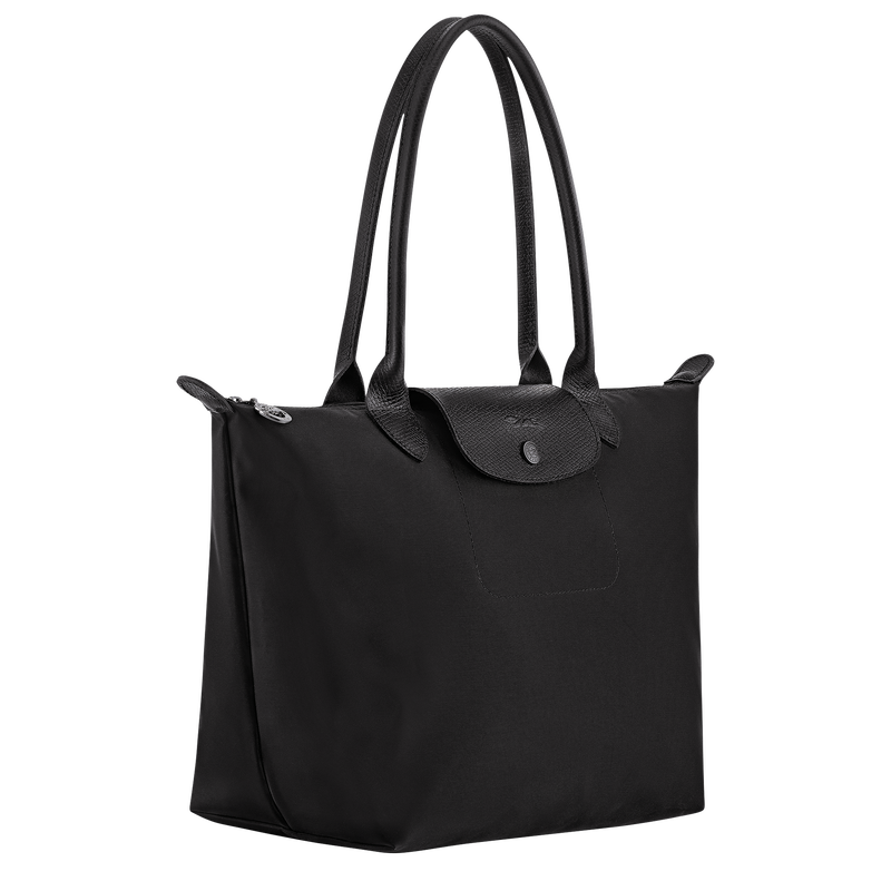 Le Pliage One M Tote bag , Black - Recycled canvas  - View 3 of  8