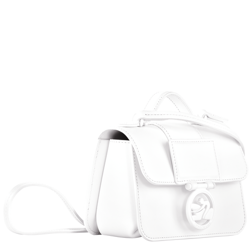 Box-Trot XS Crossbody bag , White - Leather - View 3 of  5