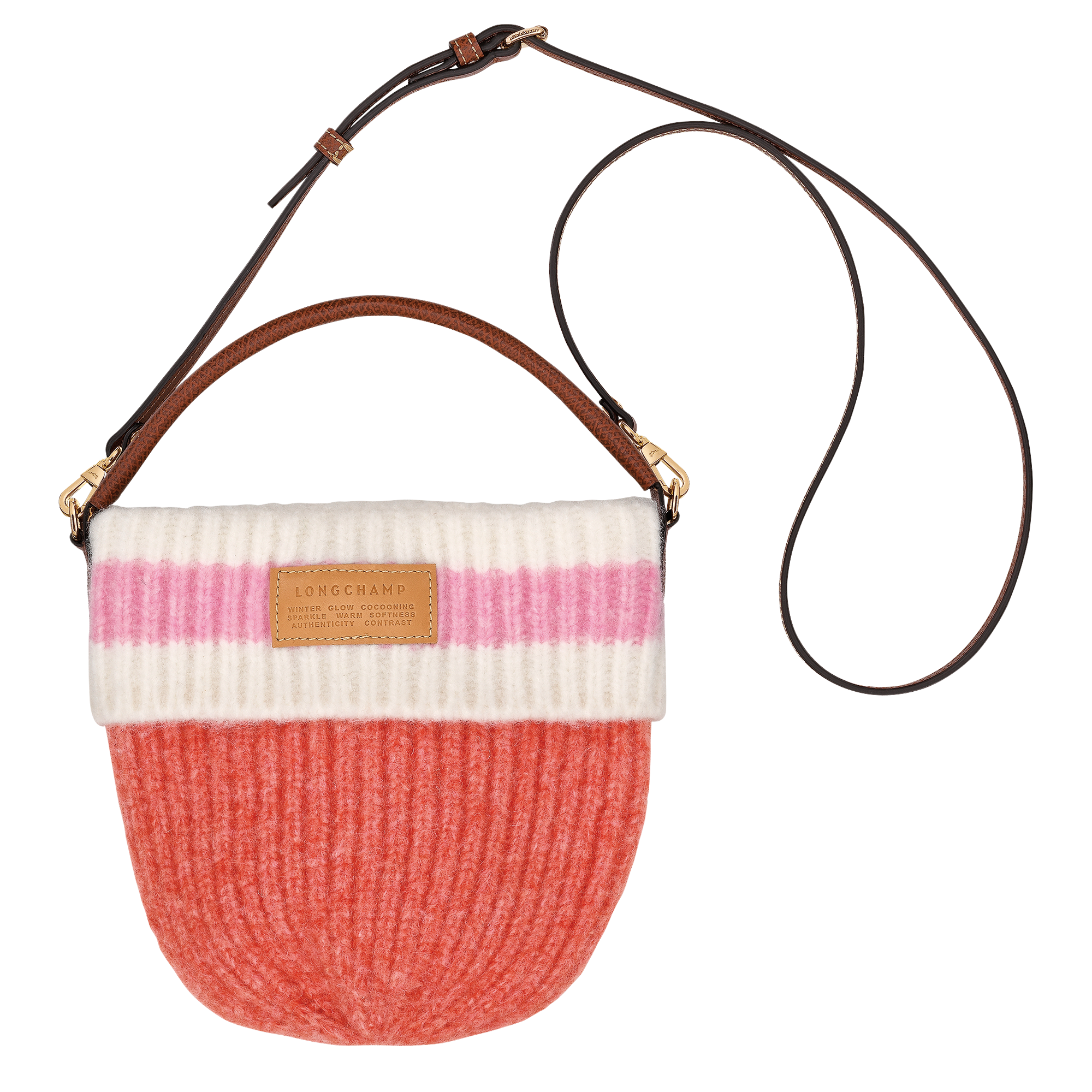 Le Pliage Collection 斜挎包 S, 珊瑚色/粉红色