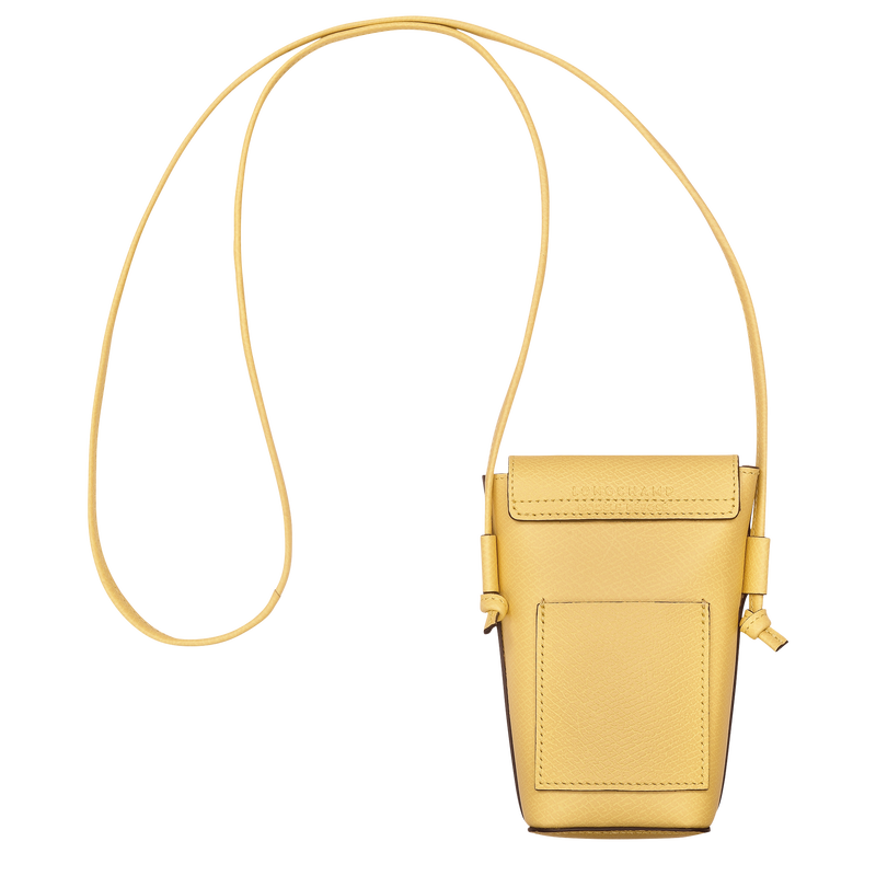 Épure Phone case with leather lace , Yellow Chick - Leather  - View 4 of  4