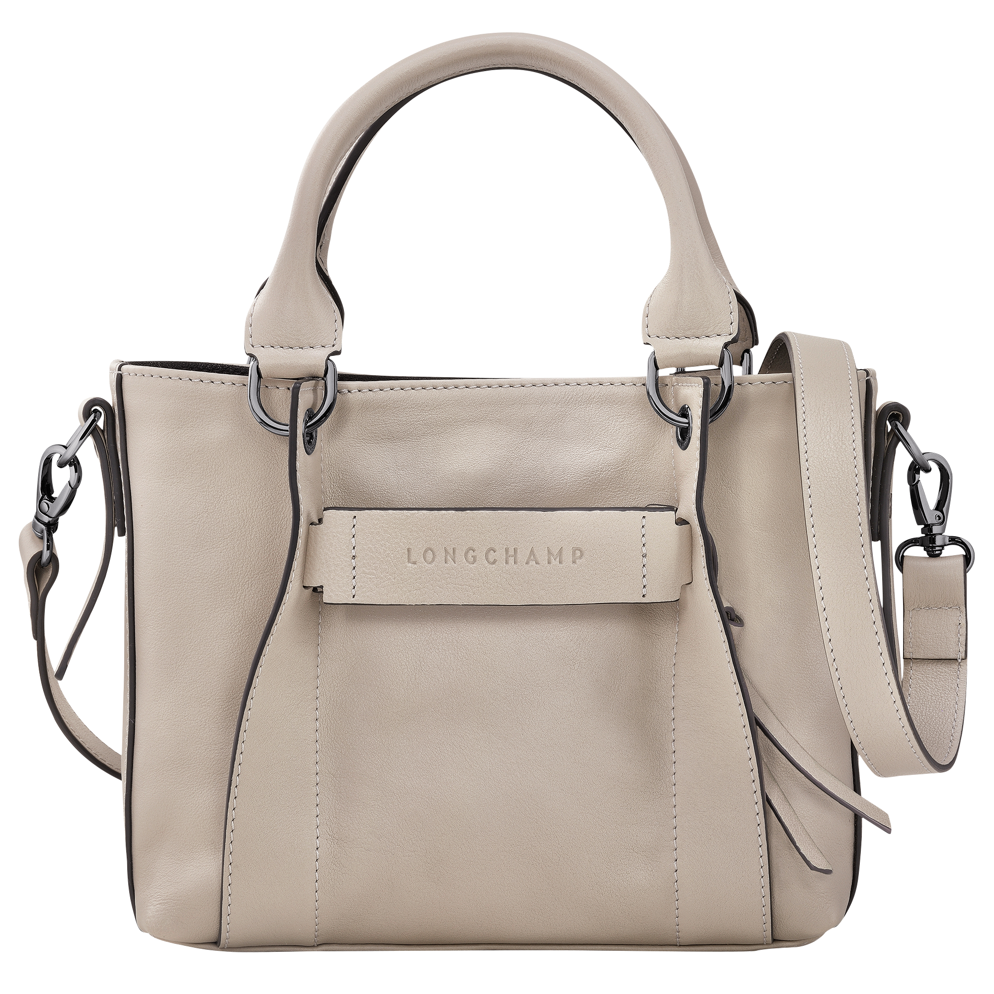 Longchamp 3D 手提包 S, 陶灰色