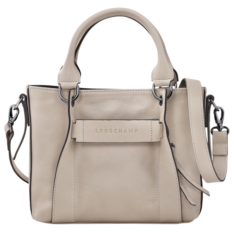 Longchamp 3D S 手提包 , 陶灰色 - 皮革  - 查看 1 5