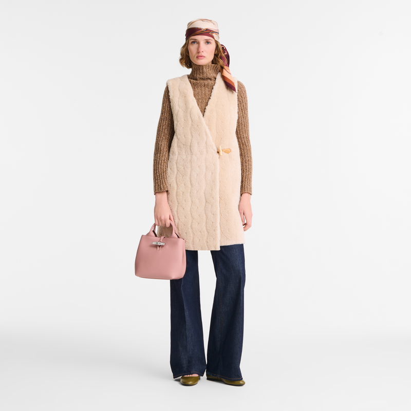 Le Roseau S Handbag , Pink Tea - Leather  - View 1 of  1