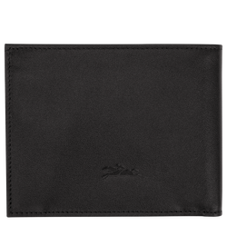 Longchamp sur Seine Wallet , Black - Leather
