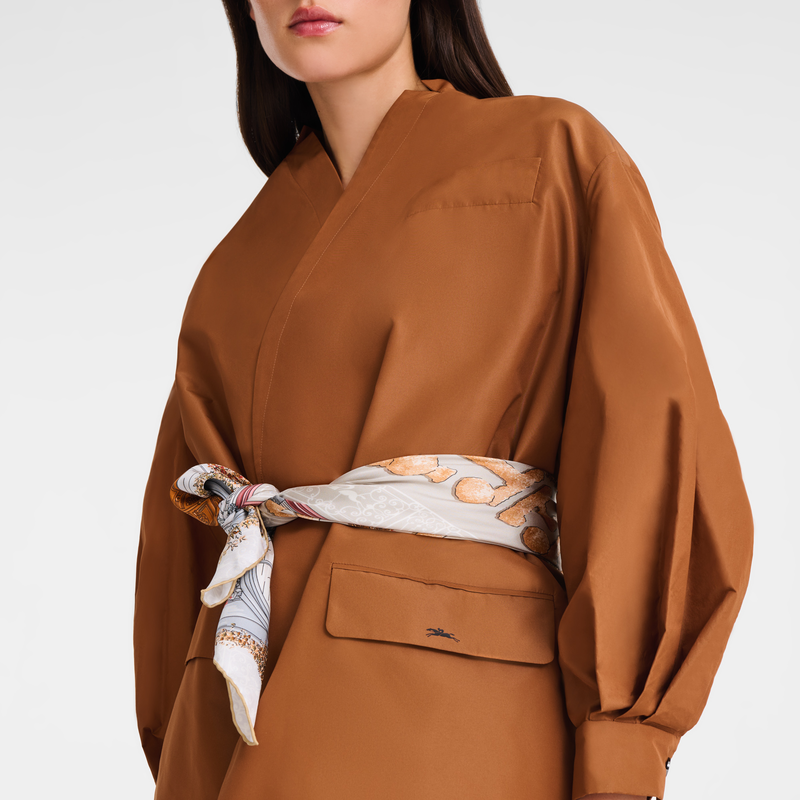 Kimono jacket , Cognac - Techno taffeta  - View 5 of  5