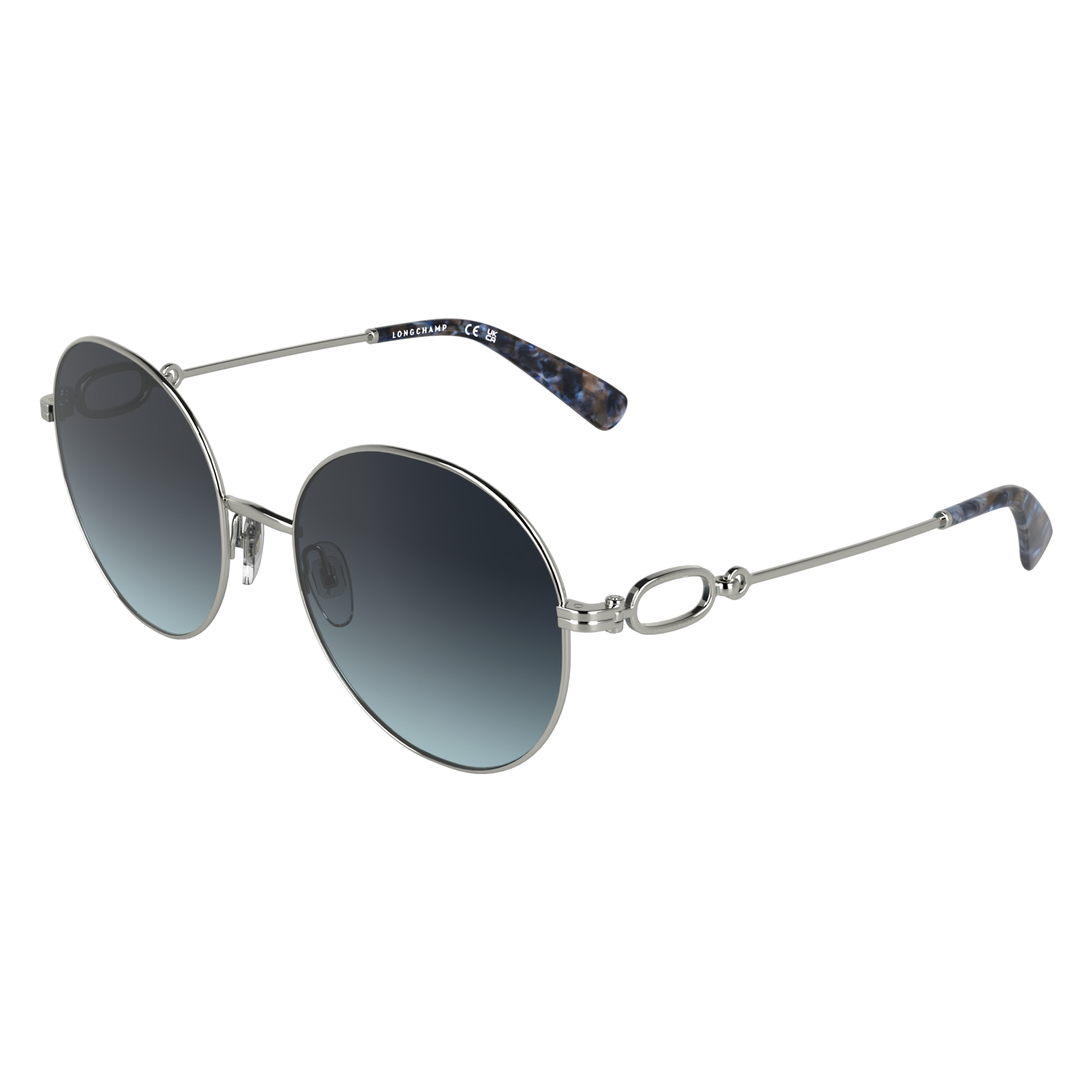 null 墨镜, Silver/Blue gradient