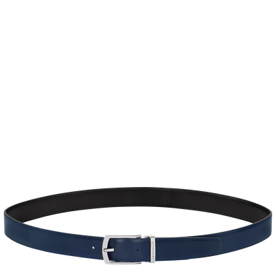 Delta Box Men's belt, Black/Navy