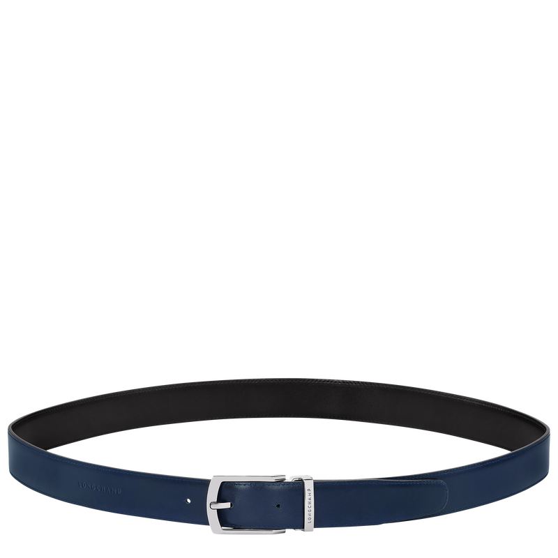 Delta Box Men's belt , Black/Navy - Leather  - View 3 of  3