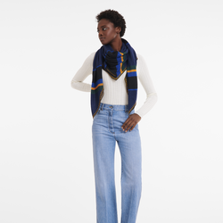 Le Pliage Paddock Stole , Cobalt - OTHER