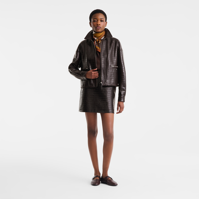 Jacket , Mocha - Leather