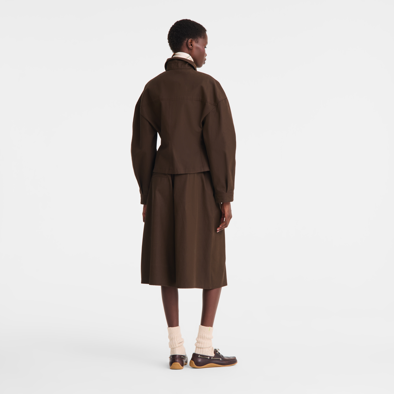 Jacket , Mocha - Double-face gabardine  - View 4 of  5