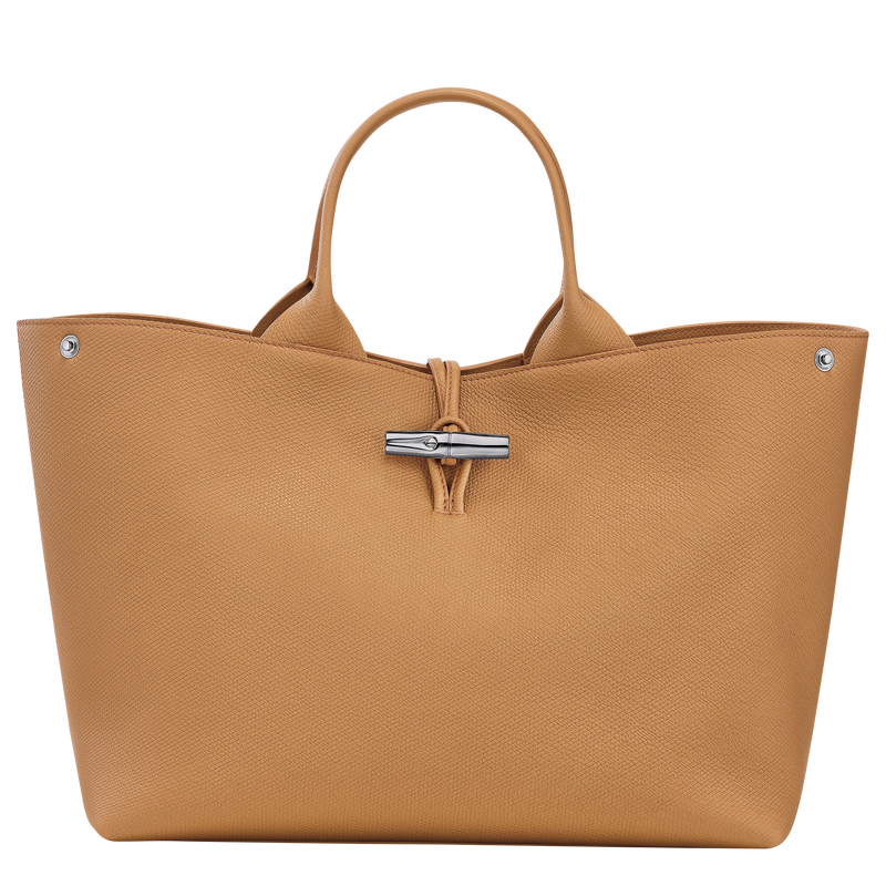Le Roseau L Handbag , Walnut - Leather  - View 1 of  6