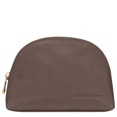 Le Foulonn&eacute; Pouch , Taupe - Leather