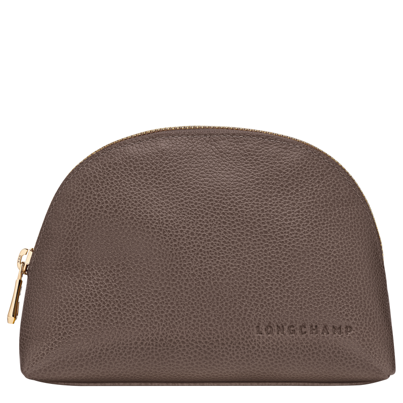 Le Foulonn&eacute; Pouch , Taupe - Leather  - View 1 of  2