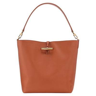 Le Roseau M Hobo 袋 , 深褐色 - 皮革