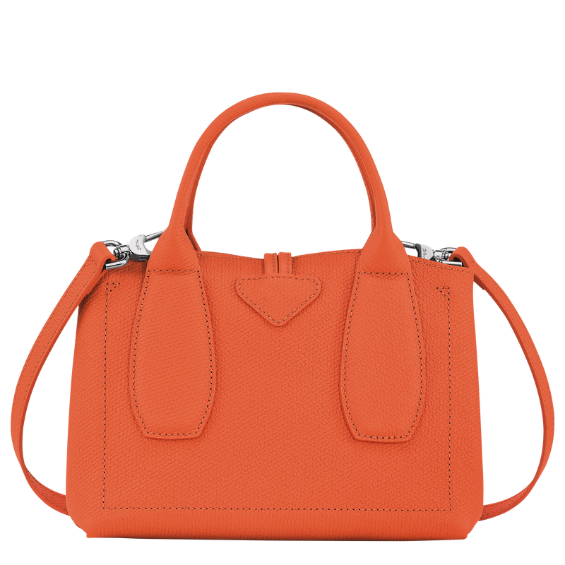 Roseau S Handbag , Orange - Leather  - View 4 of  7