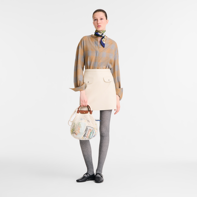 Le Pliage Filet L 网袋 , 象牙白 - 帆布