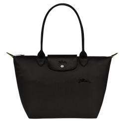 Le Pliage Green M 小号单肩包 , 黑色 - 再生帆布