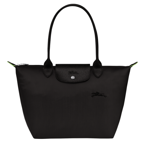 Le Pliage Green M Tote bag , Black - Recycled canvas - View 1 of  7
