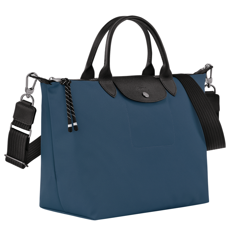 Le Pliage Energy L Handbag , Dark Purple - Recycled canvas  - View 3 of  5