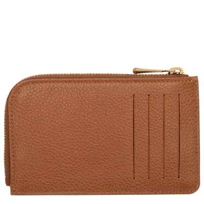 Le Foulonné Card holder , Caramel - Leather