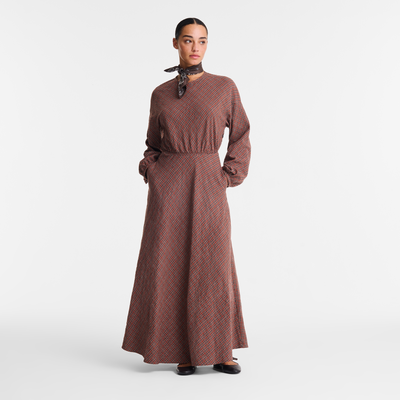 Dress , Cashew - Jacquard cotton