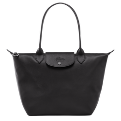 Le Pliage Xtra M Tote bag , Black - Leather