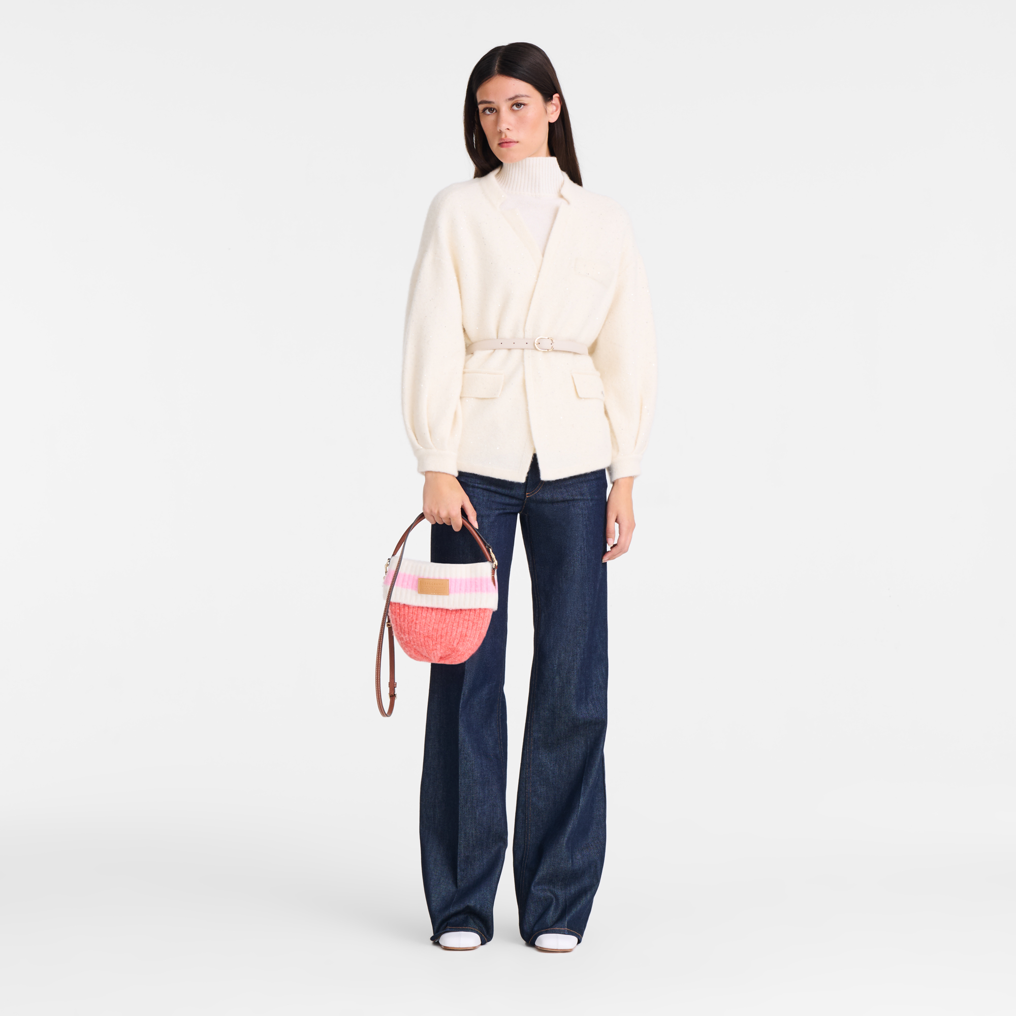 Le Pliage Collection 斜挎包 S, 珊瑚色/粉红色
