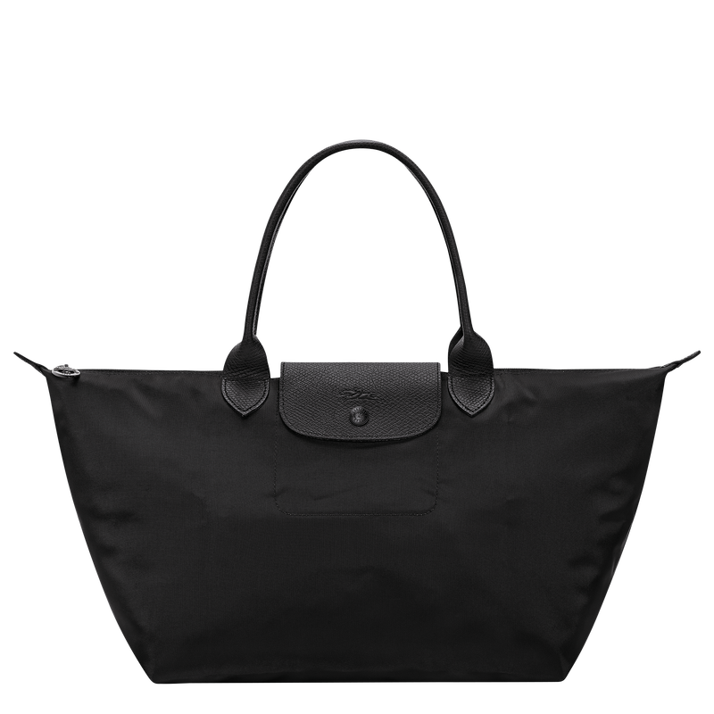 Le Pliage One L Handbag , Black - Recycled canvas  - View 1 of  8