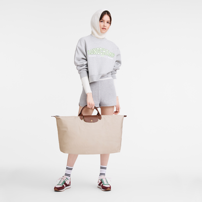 Le Pliage Original XL 旅行包 , 纸张白 - 再生帆布