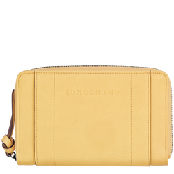 Longchamp 3D Wallet , Wheat - Leather