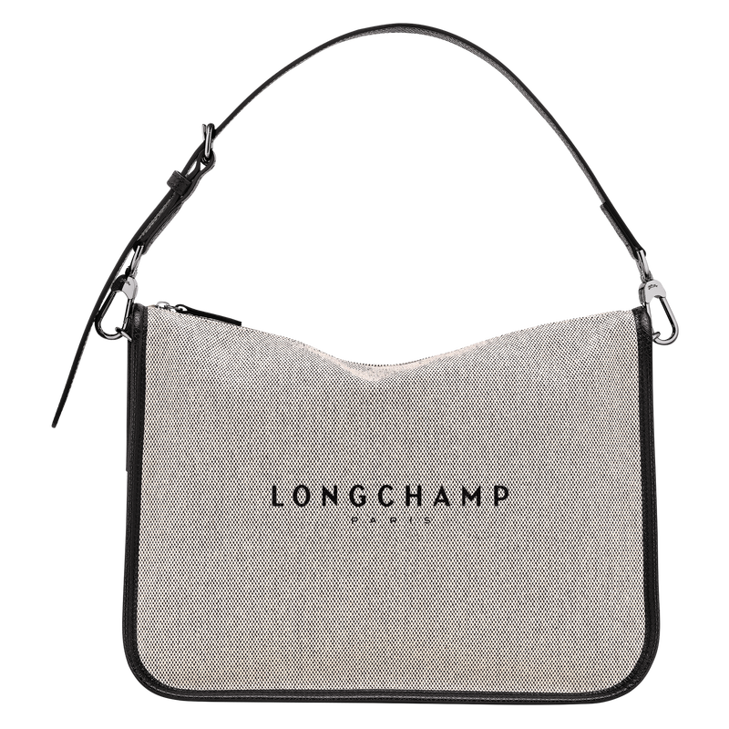 Essential L Hobo 袋 , 象牙白 - 帆布  - 查看 1 5