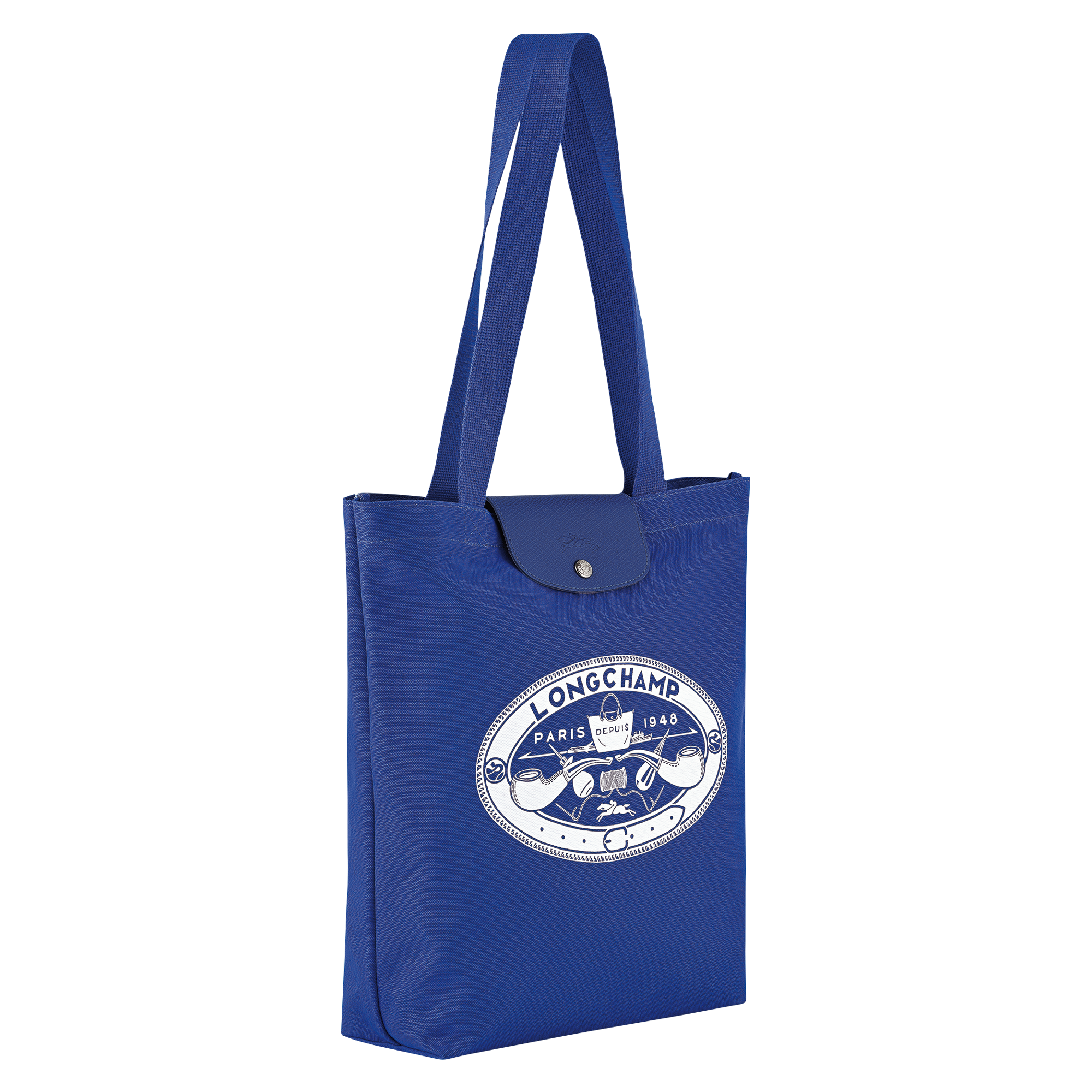 Tote bag M, Cobalt - View 3 of 
        5 - zoom in Le Pliage Collection Tote bag M, Cobalt