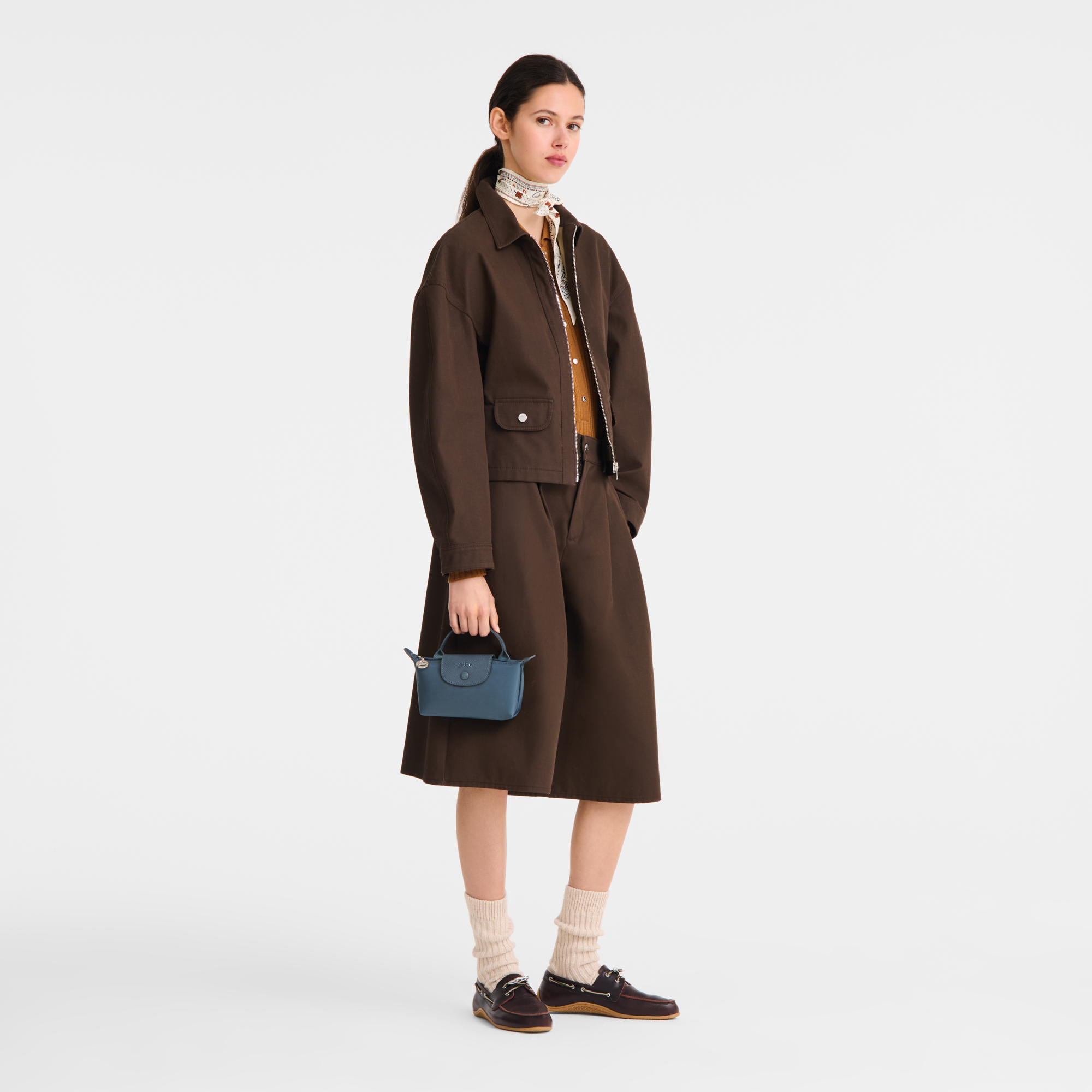 Le Pliage One 手拿包, 灰黑色