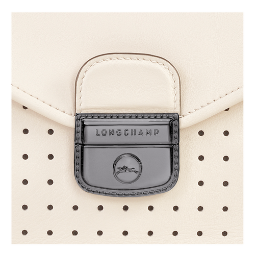 Mademoiselle Longchamp 系列 斜挎包加小码, 象牙色