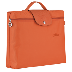 Le Pliage Green S Briefcase , Carot - Recycled canvas