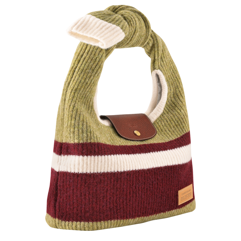 Le Pliage Collection 单肩包 , 开心果绿/勃艮第色 - 帆布  - 查看 3 4