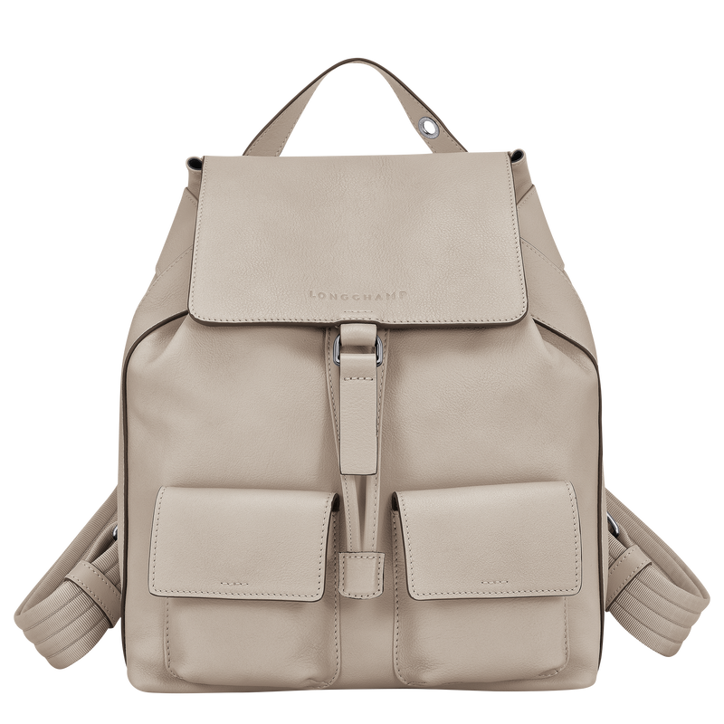 Longchamp 3D S 双肩背包 , 陶灰色 - 皮革  - 查看 1 4