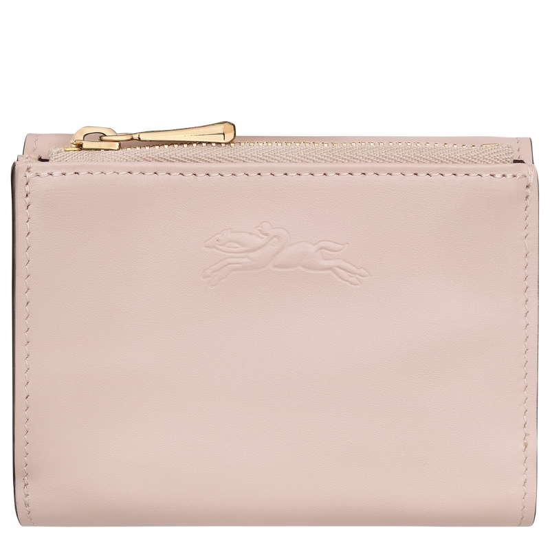 Épure Compact wallet , Petal Pink - Leather  - View 1 of  3