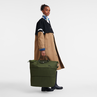 Le Pliage Green 可扩展旅行包 , 森林绿 - 再生帆布