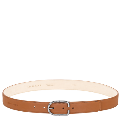 女士皮带 , 腰果色 - 皮革