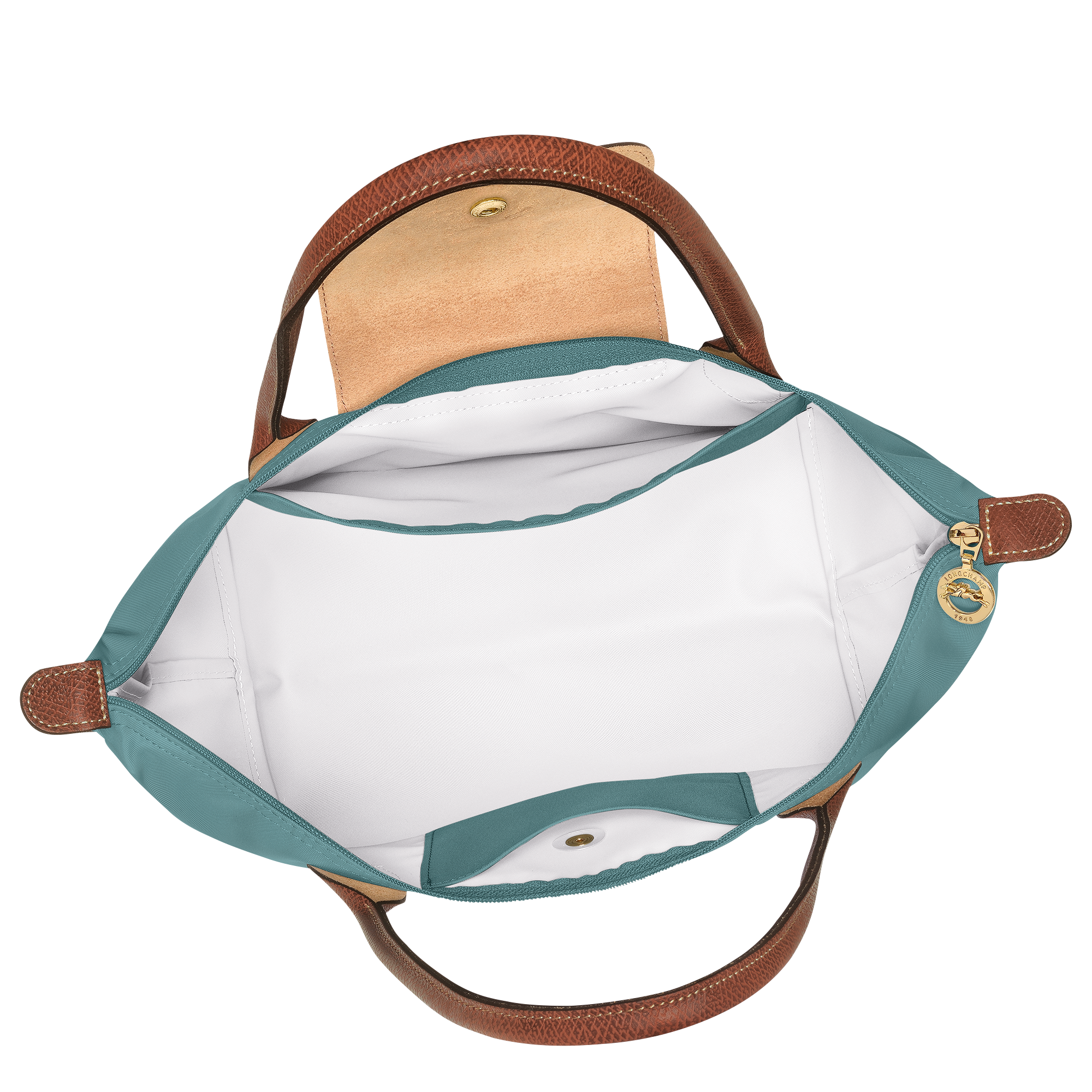 托特包 M, 尤加利绿 - 查看 4
        6 - 放大 Le Pliage Original 托特包 M, 尤加利绿