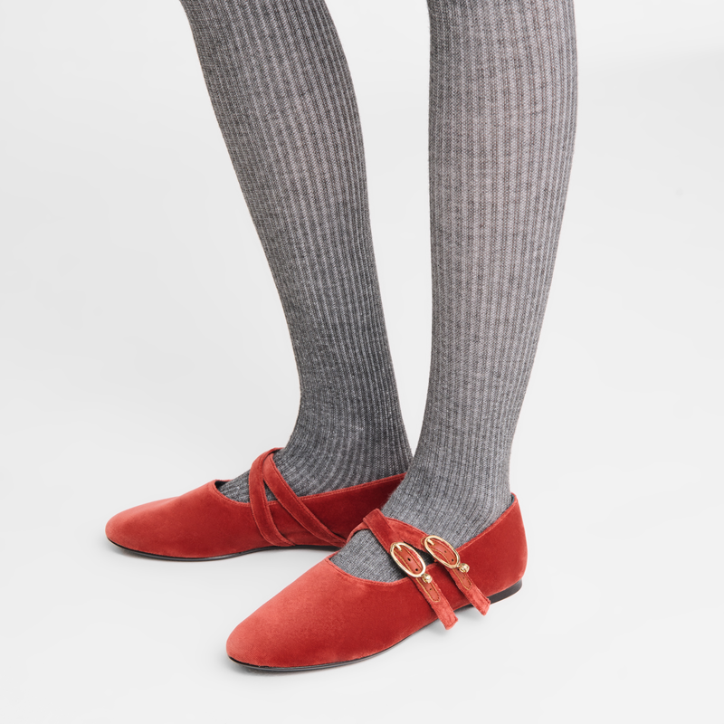 Le Foulonné Ballerinas , Marmalade - Leather  - View 4 of  4