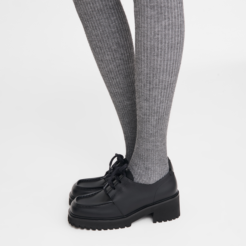 德比鞋 , 黑色 - 皮革  - 查看 4 4