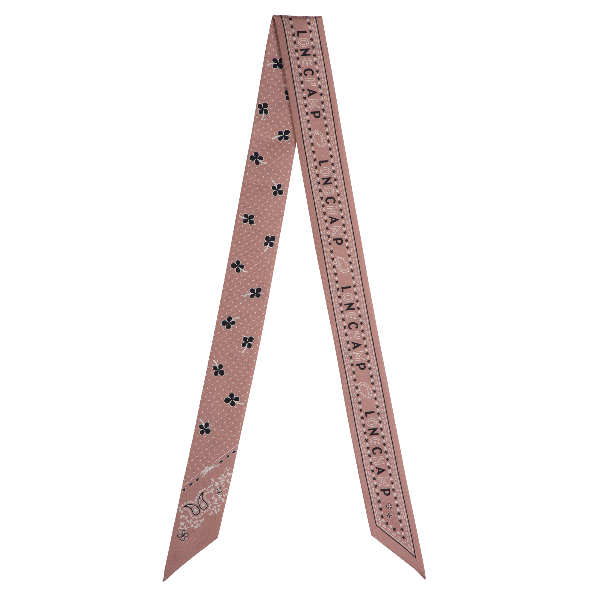 French Bandana Headband, Pink Tea