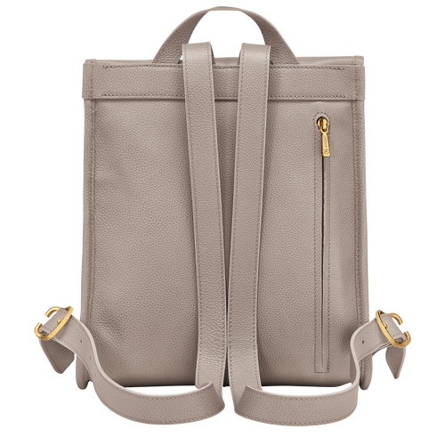 Le Foulonné Backpack , Turtledove - Leather - View 4 of  6