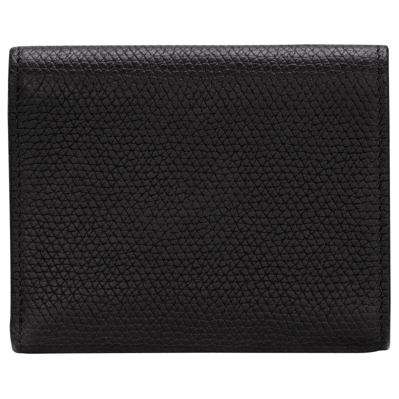 Le Roseau Compact wallet , Black - Leather  - View 2 of  3