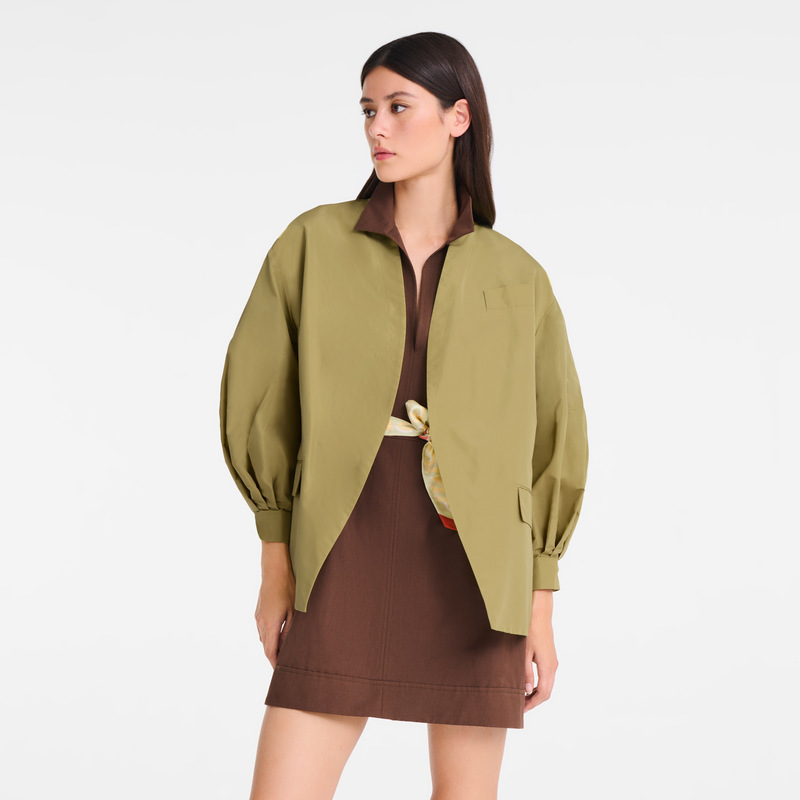 Kimono jacket , Pistachio - Techno taffeta  - View 4 of  5