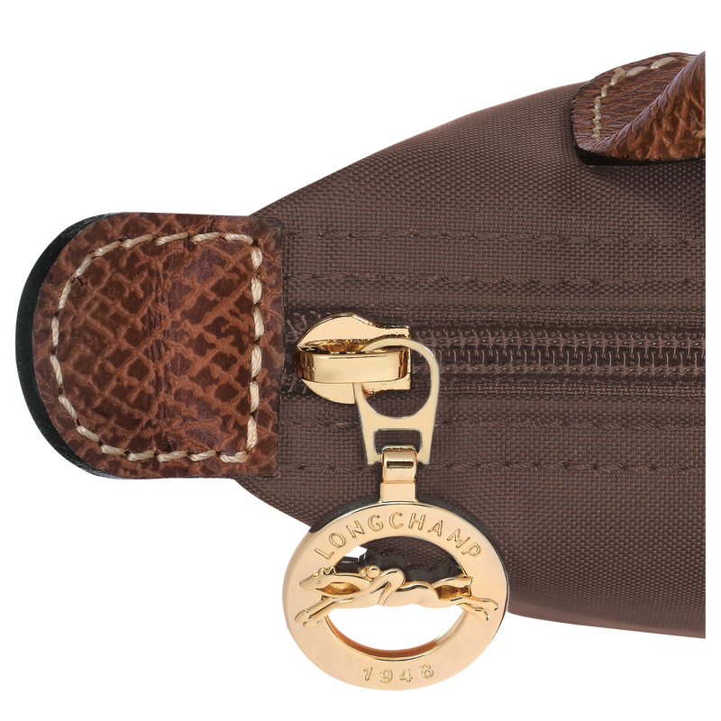 Le Pliage Original Pouch with handle , Mocha - Recycled canvas  - View 5 of  5
