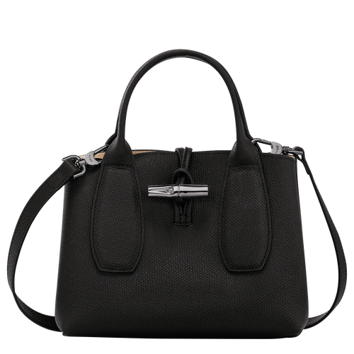 Roseau S Handbag , Black - Leather - View 1 of  6